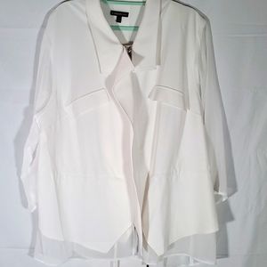 Extra 35% off Sale - Lane Bryant White Jacket 26W - $20